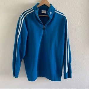 Vintage Adidas Blue Quater Zip Pullover